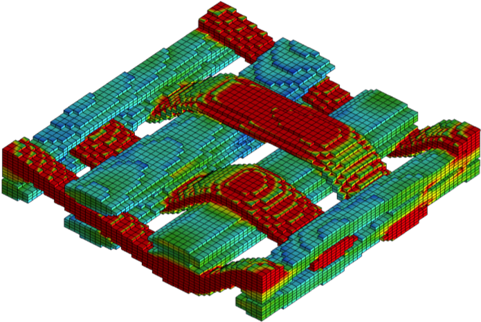 Colorful3 D Knot Structure