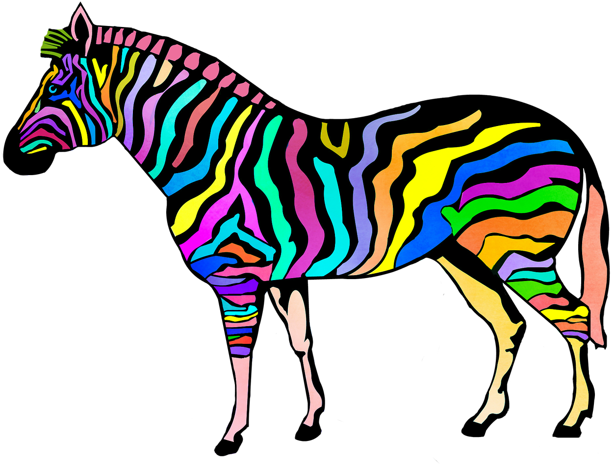 Coloring Page Zebra Animals Printable, HD Png Download PNG with transparent background