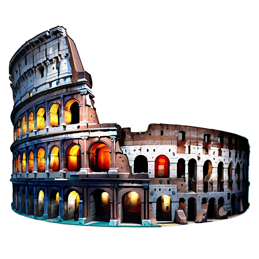 Colosseum Rome Italy PNG 90 PNG with transparent background