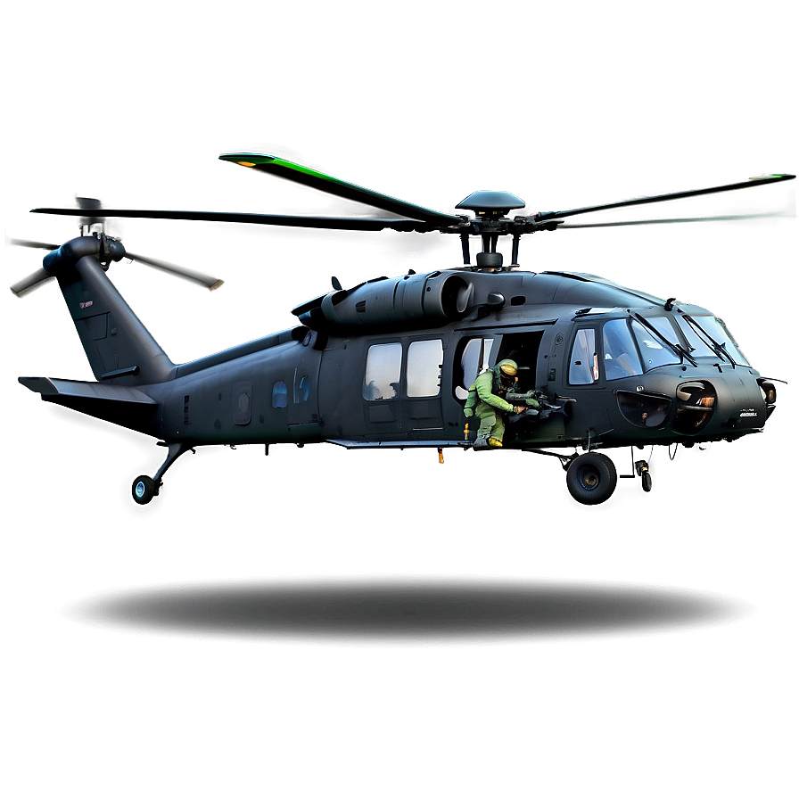 Combat Black Hawk Helicopter Png 59