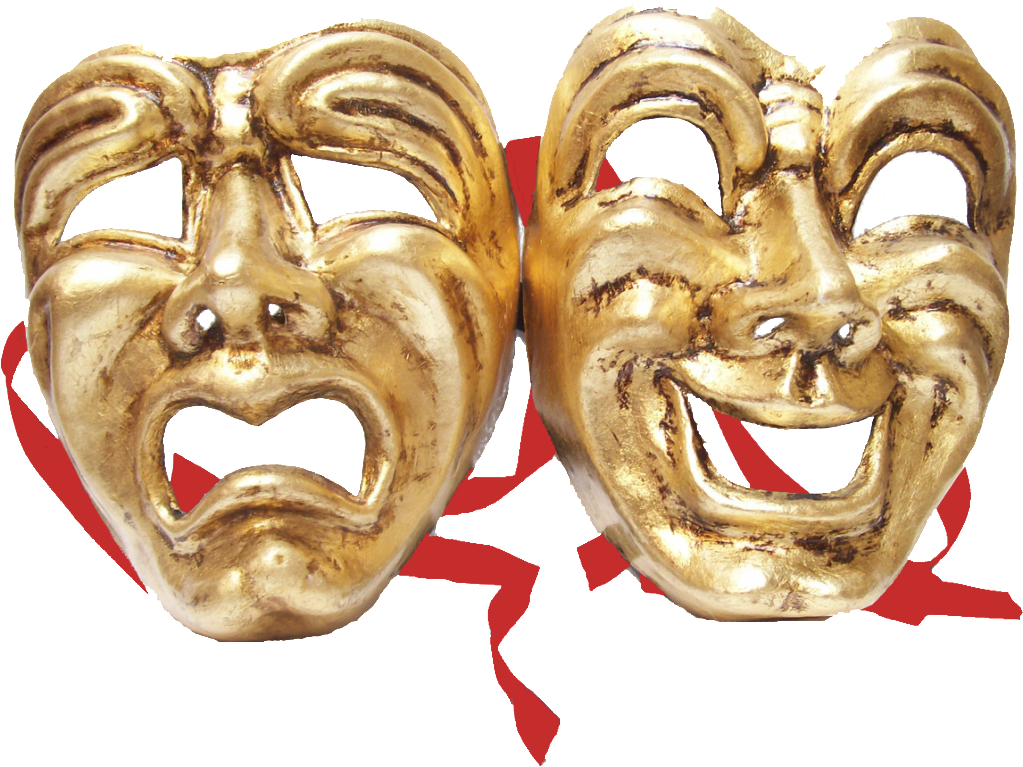 Comedy Tragedy Masks Png, Transparent Png PNG with transparent background