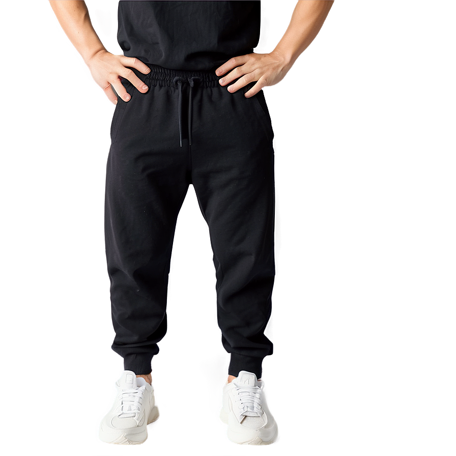 Comfortable Black Sweatpants Png Qdm