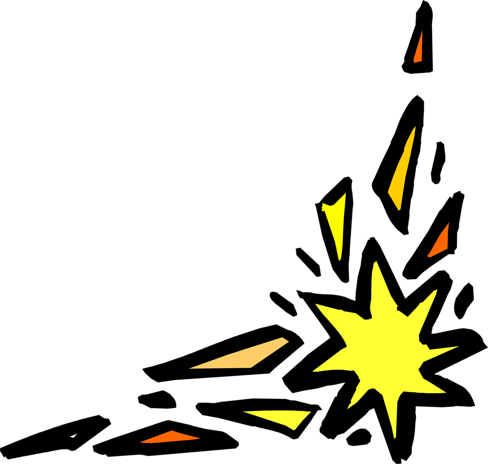 Comic Book Explosion Illustration PNG image with a transparent background, free high-resolution download