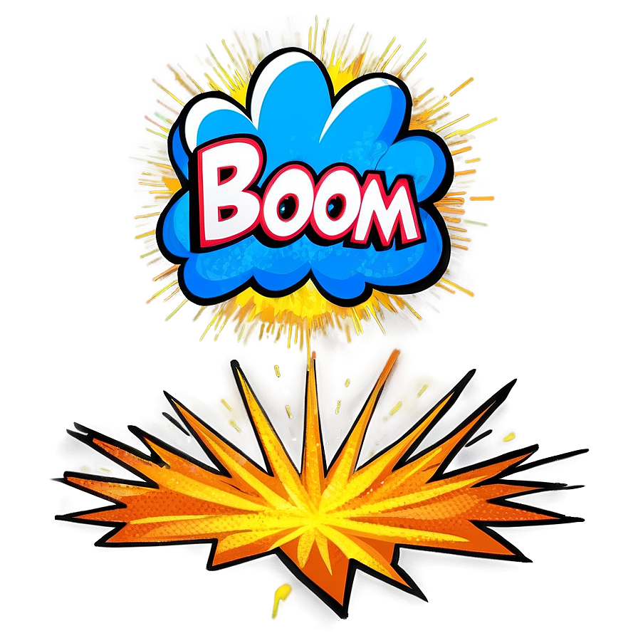 Comic Boom Explosion PNG vkv PNG image with a transparent background, free high-resolution download