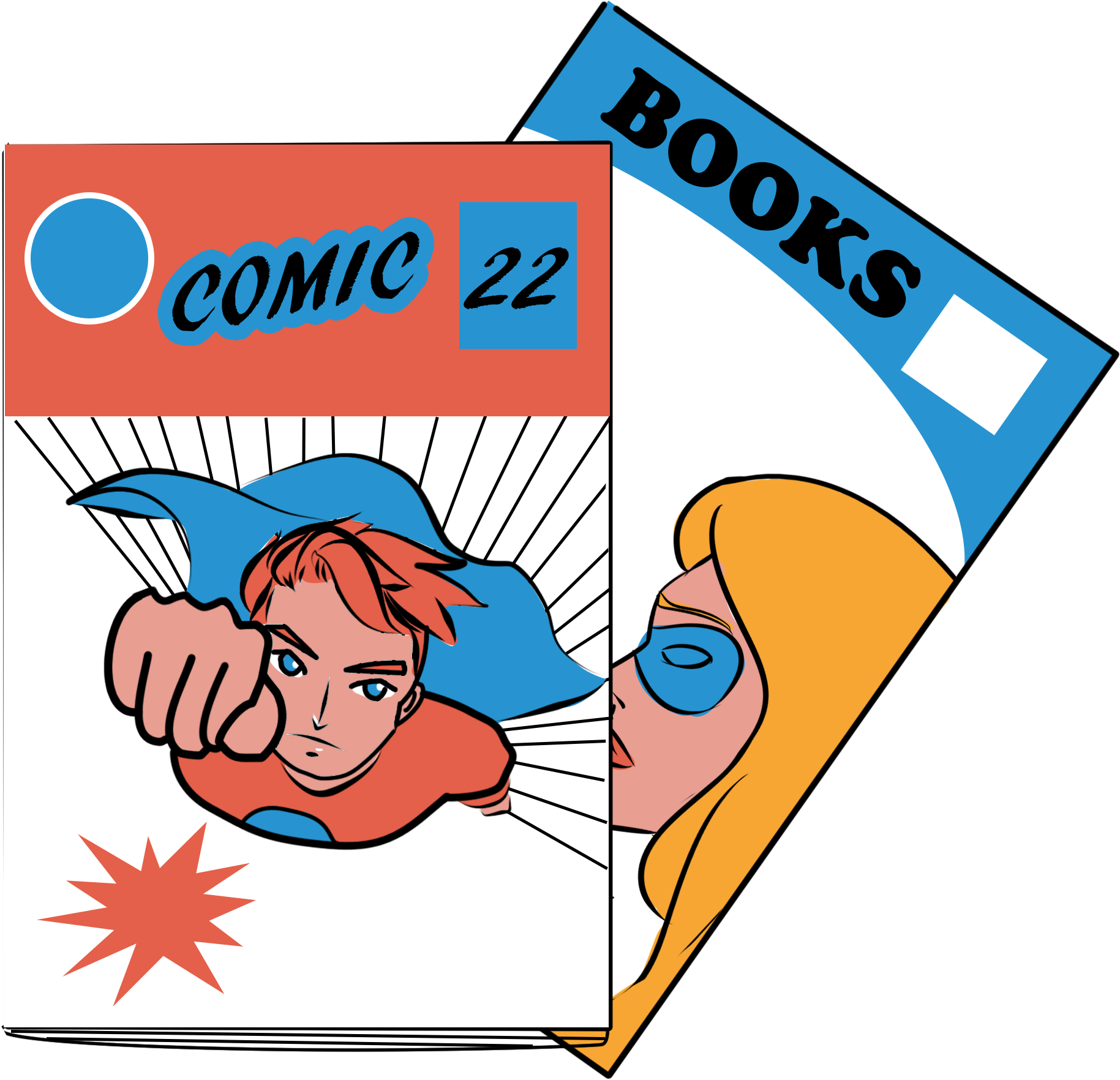 Comicand Books Clipart