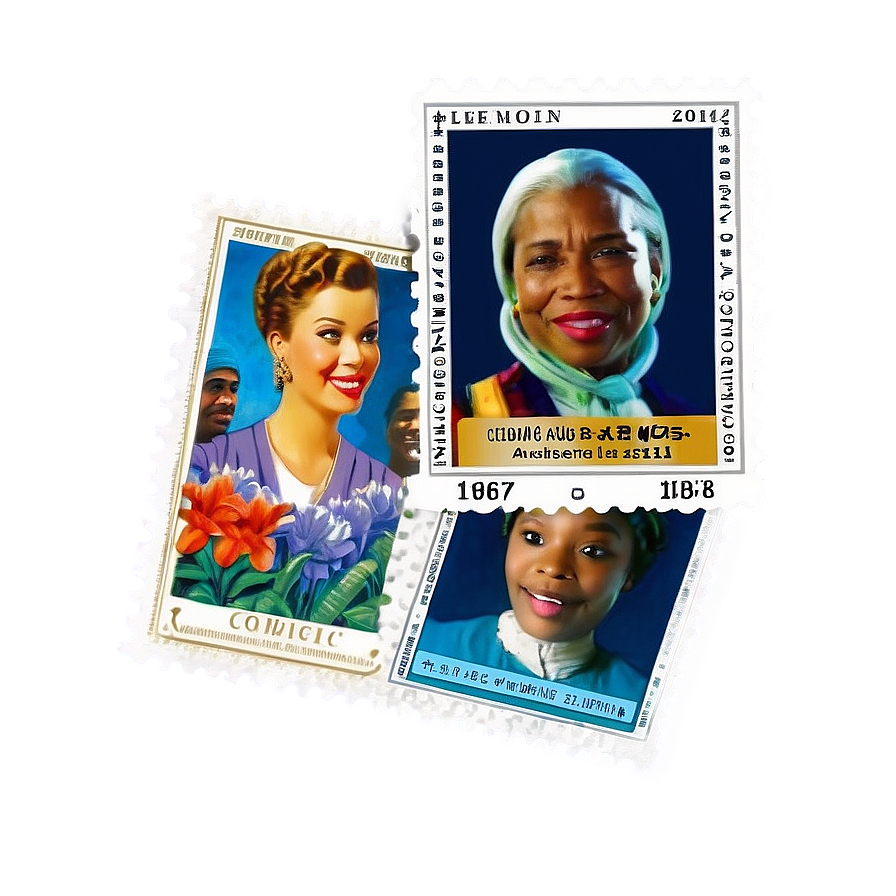 Commemorative Postage Stamp Set Png Oai