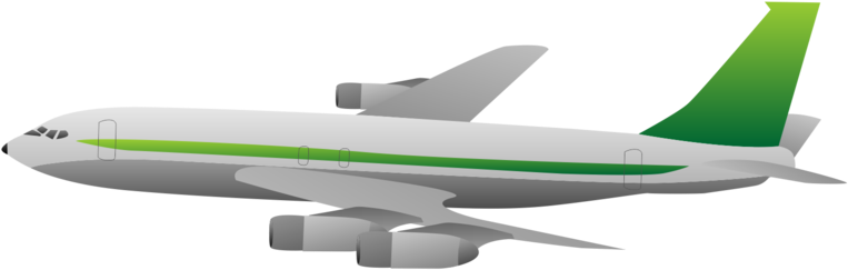 Commercial Airplane Illustration