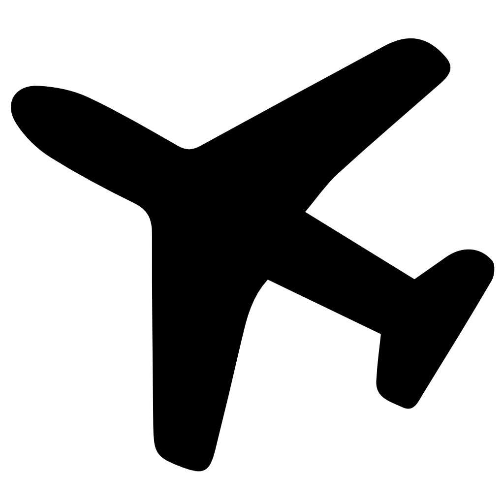 Commercial Airplane Overhead View PNG with transparent background