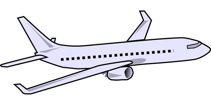 Commercial Airplane Silhouette