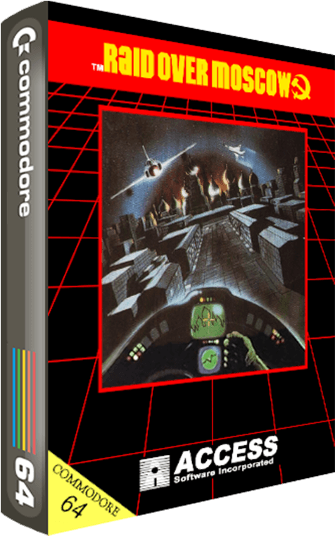 Commodore64 Raid Over Moscow Game Cover