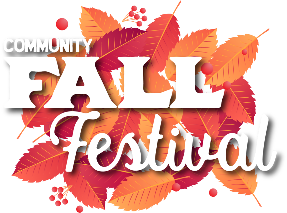 Community Fall Festival Graphic PNG with transparent background