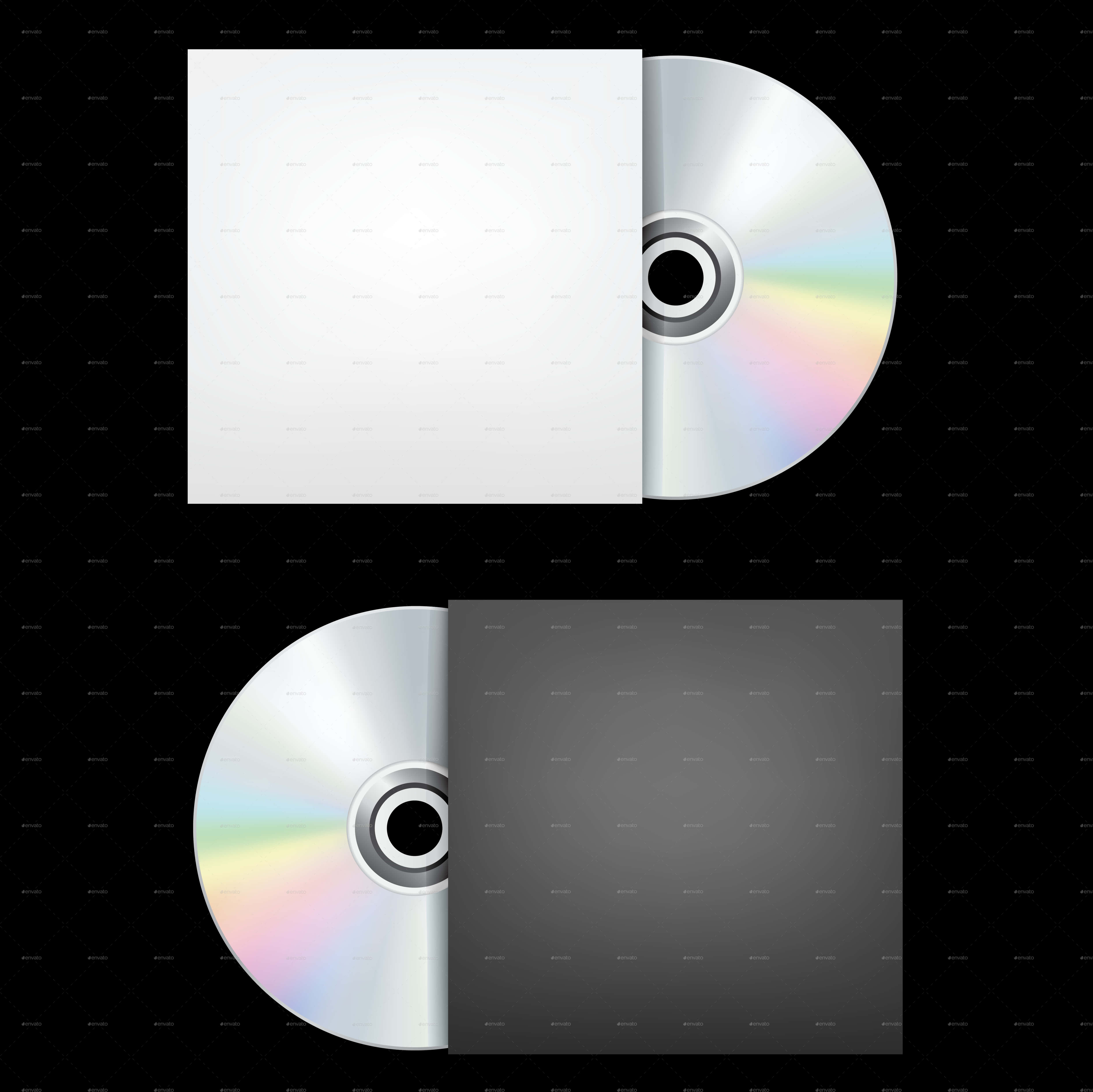 Compact Discand Cover Mockup