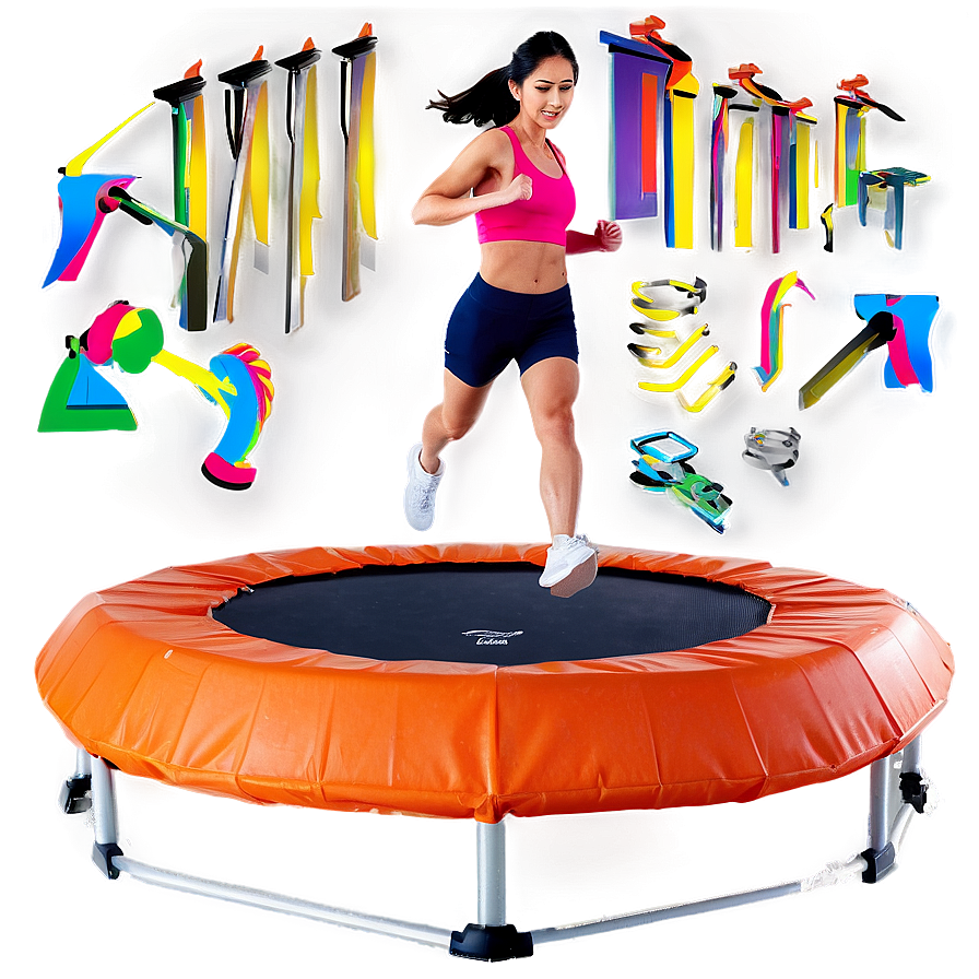 Compact Exercise Trampoline Png 10