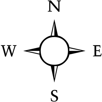 Compass Black Background PNG with transparent background