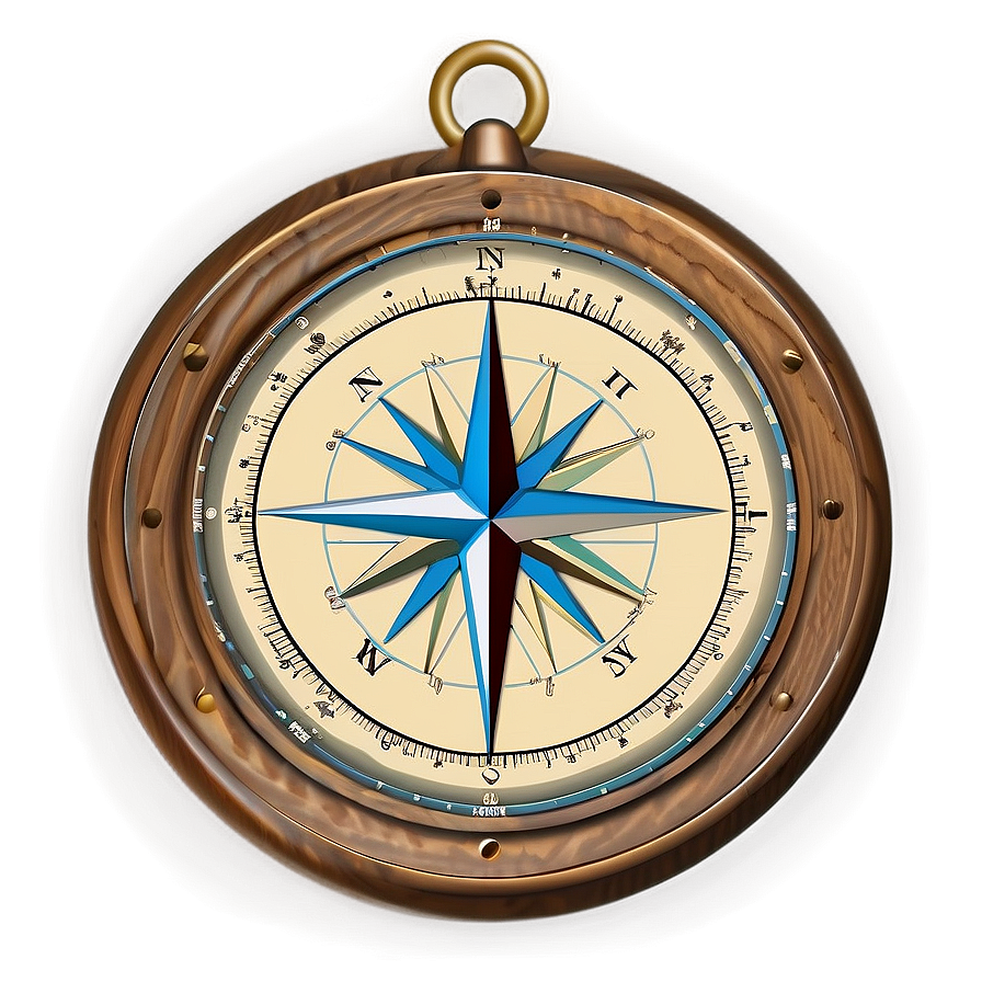 Compass Engraving Style Png 42