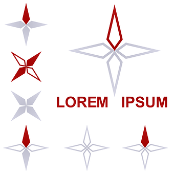 Compass Logo Design Variations PNG with transparent background