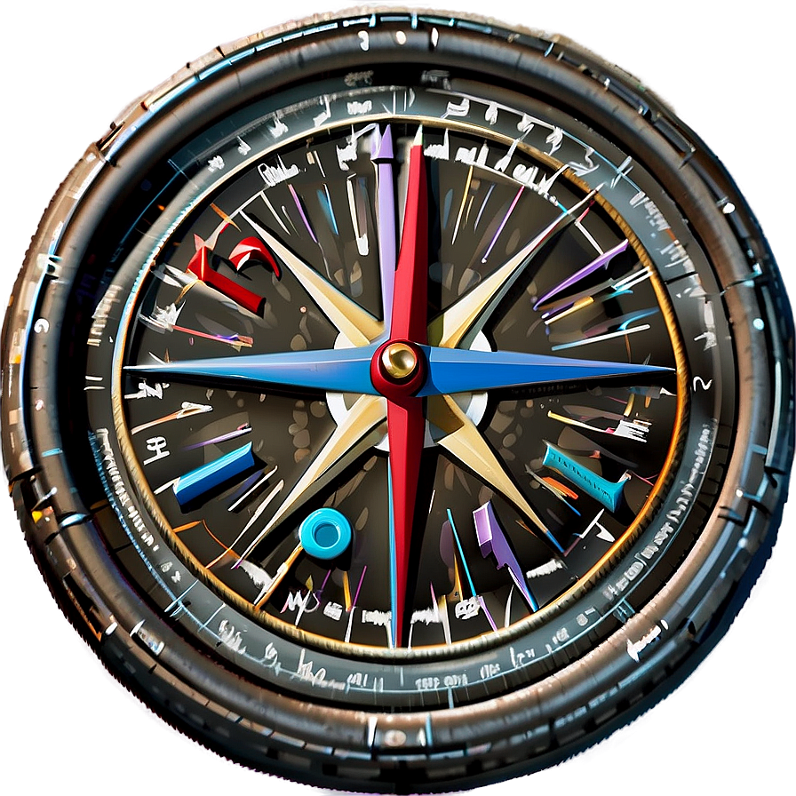 Compass Needle Detail Png Fek37