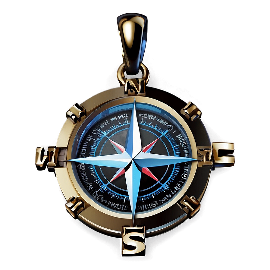 Compass Pendant Png 06282024