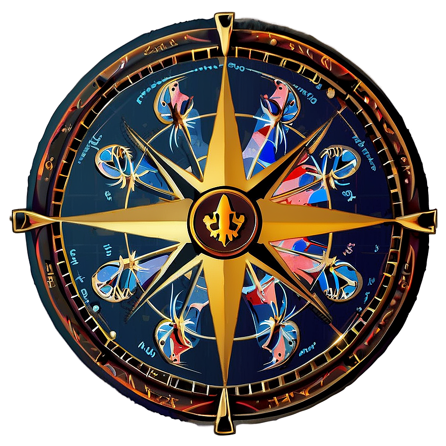 Compass Rose For Cartographers Png Smm