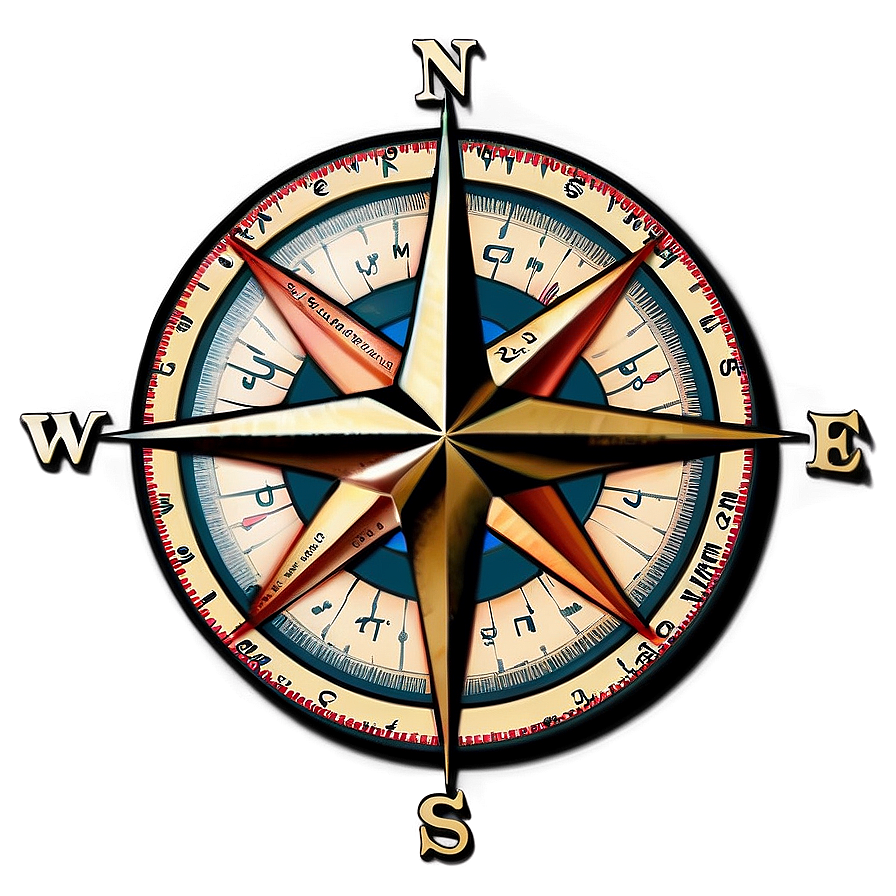 Compass Rose For Orienteering Png 05252024