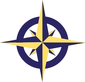 Compass Rose Graphic PNG with transparent background