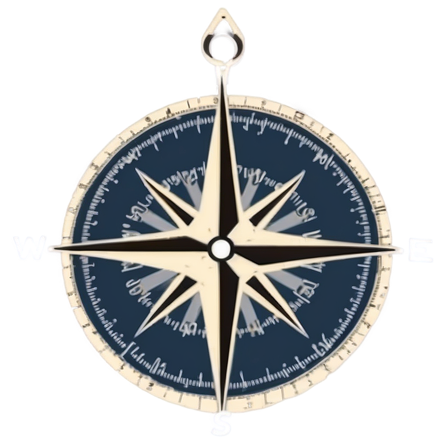 Compass Rose Illustration PNG 6 PNG with transparent background