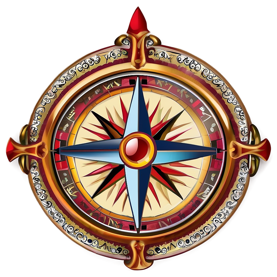 Compass Rose Illustration PNG xma59 PNG with transparent background