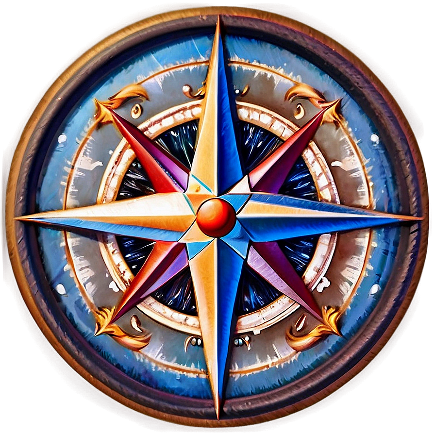 Compass Rose With A Vintage Twist Png 05252024