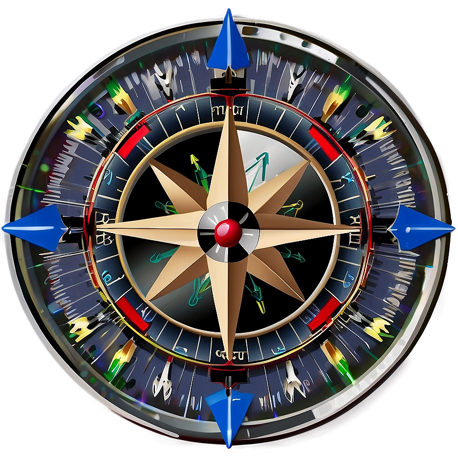 Compass Rose With Arrows Png Rih