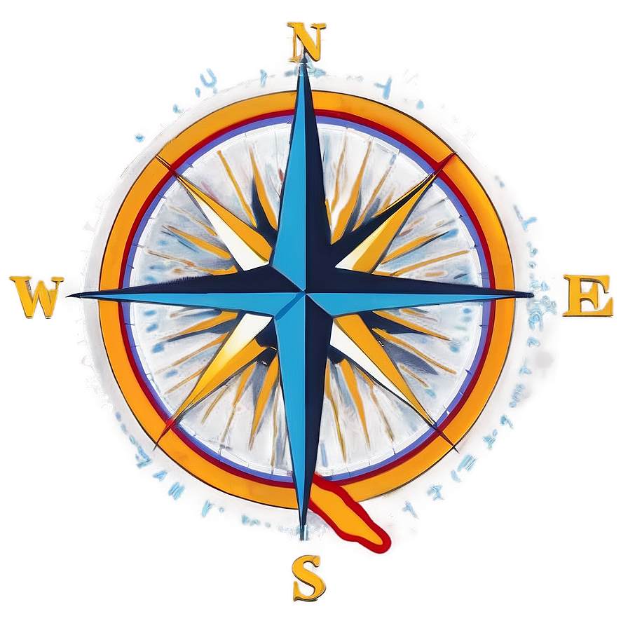 Compass Rose With Latitude Lines Png Cqa34