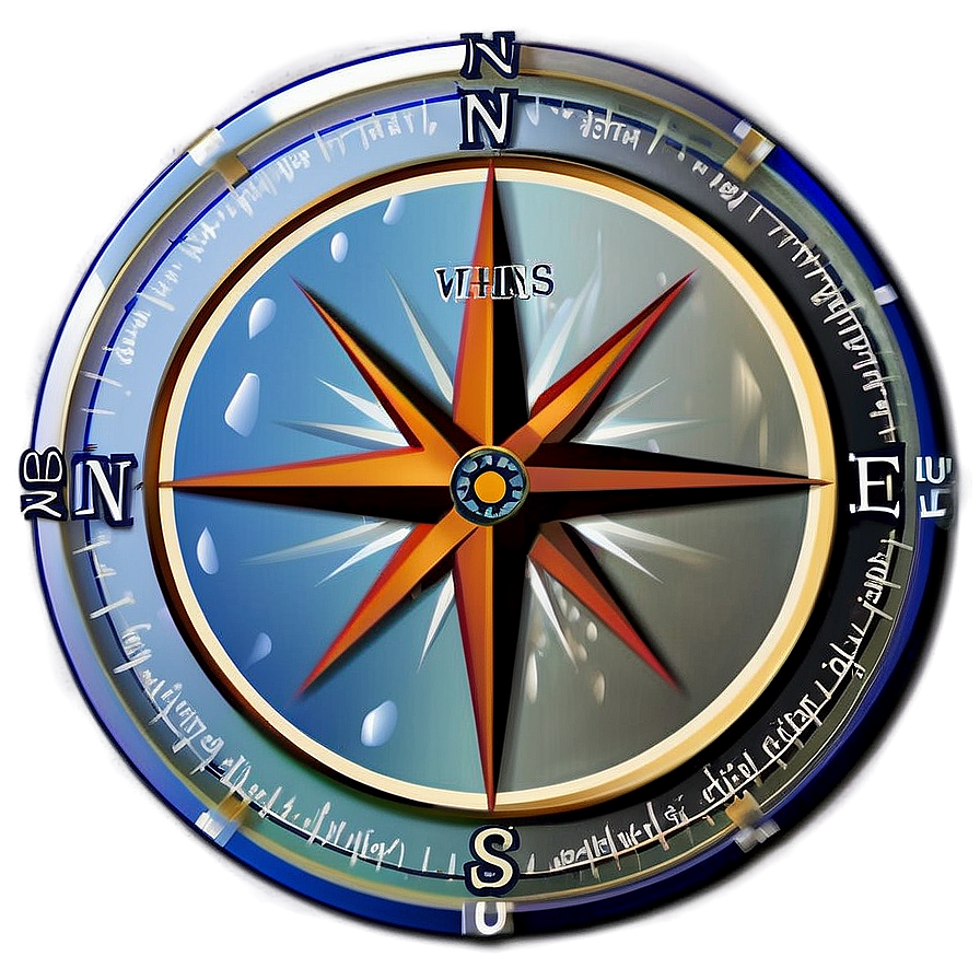 Compass Rose With Longitude Lines Png Phe81