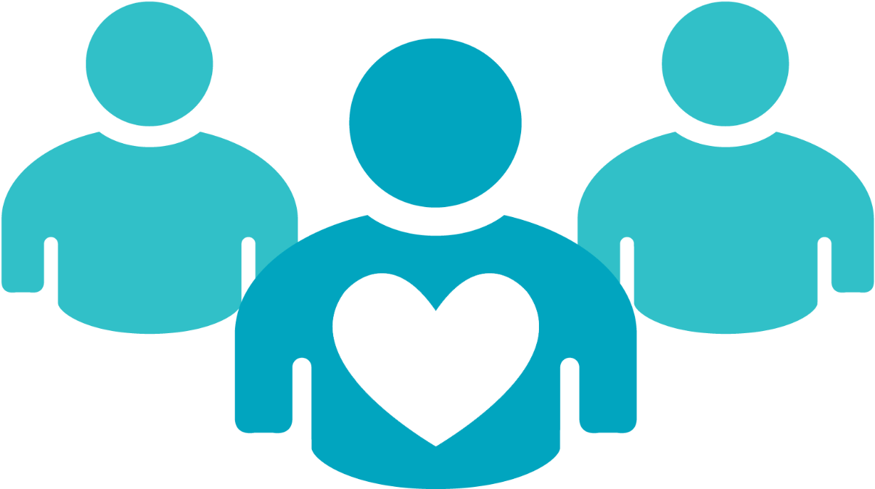 Compassionate Leadership Icon PNG with transparent background