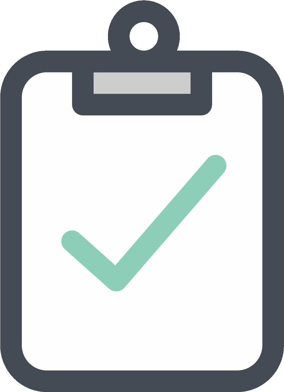 Completed Checklist Icon PNG with transparent background