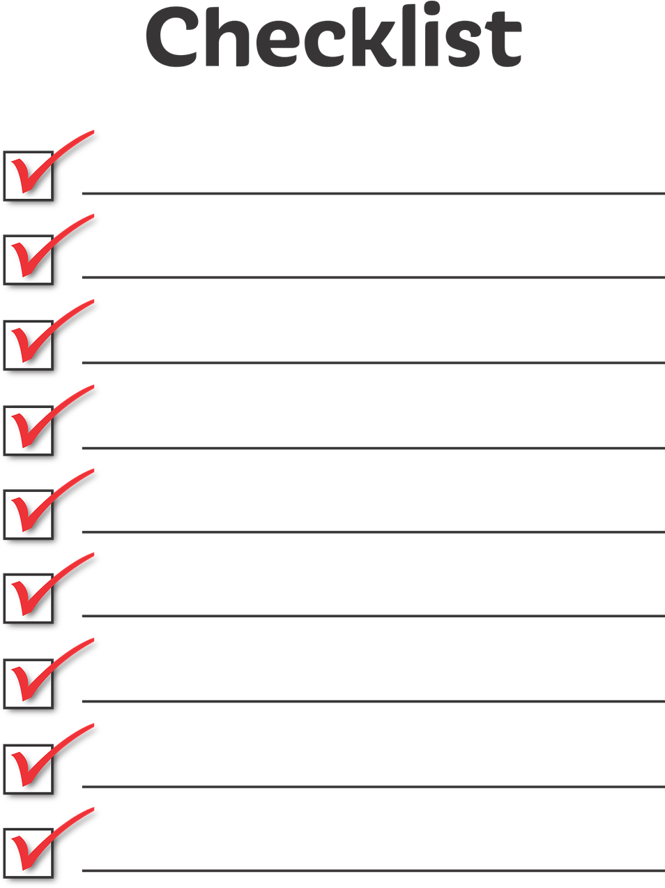 Completed Checklist Vector PNG with transparent background