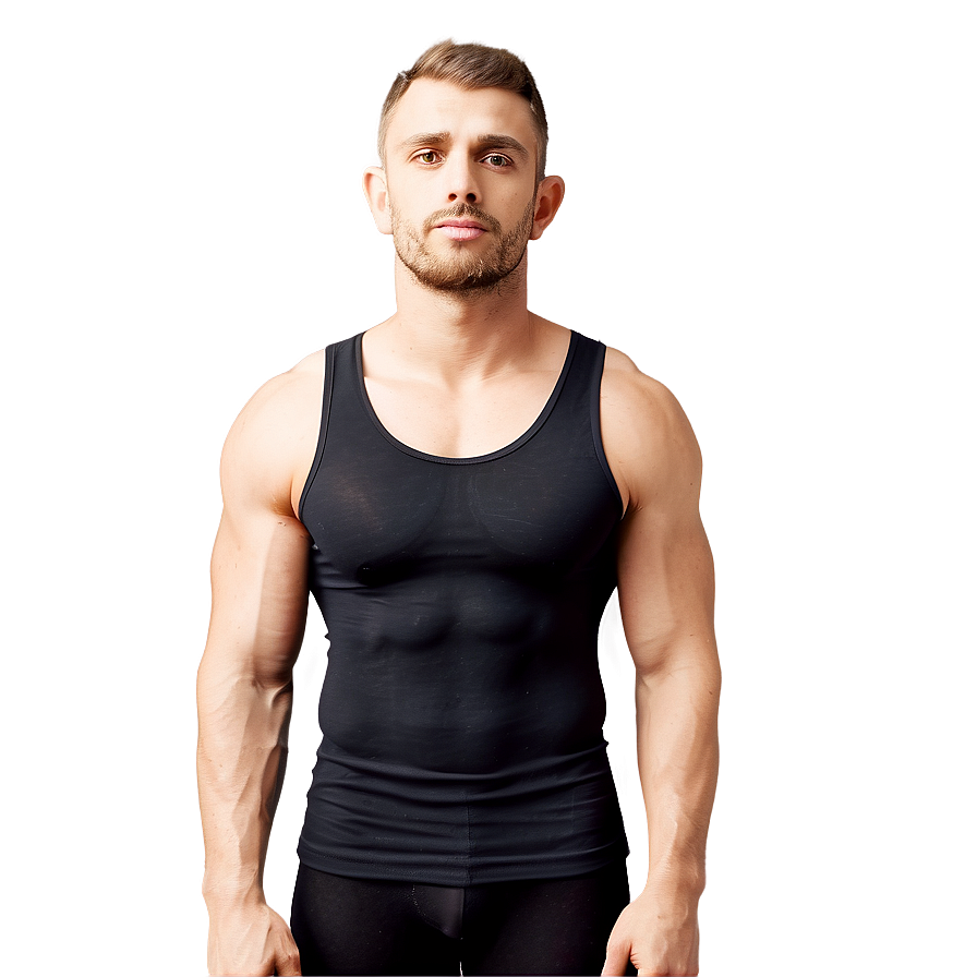 Compression Black Tank Top Png Ilb