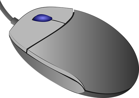 Computer Mouse Vector Illustration PNG with transparent background