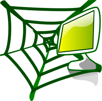 Computer Screen Caughtin Web