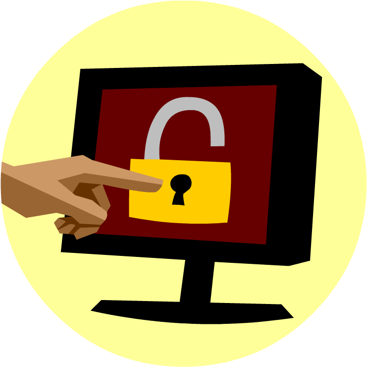Computer Security Concept PNG with transparent background