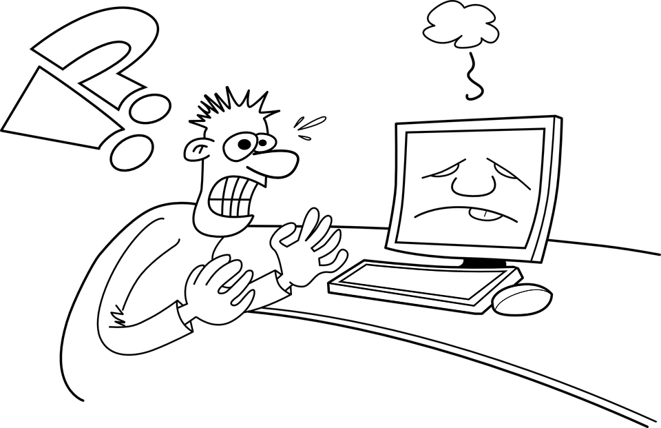 Computer Problem, Computer, Problem, Crash, Hang - Broken Computer Clip Art, HD Png Download PNG image with a transparent background, free high-resolution download