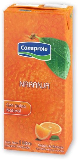 Conaprole Orange Juice Carton Uruguay