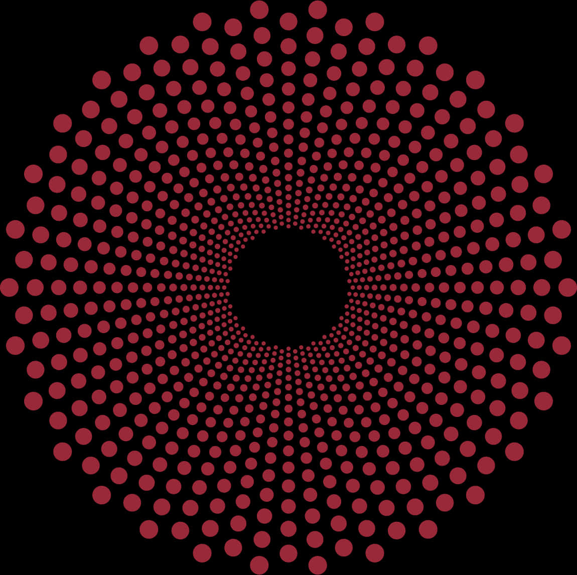 Concentric Circle Dot Pattern