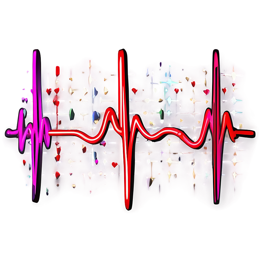 Conceptual Heartbeat Line Art Png 06112024