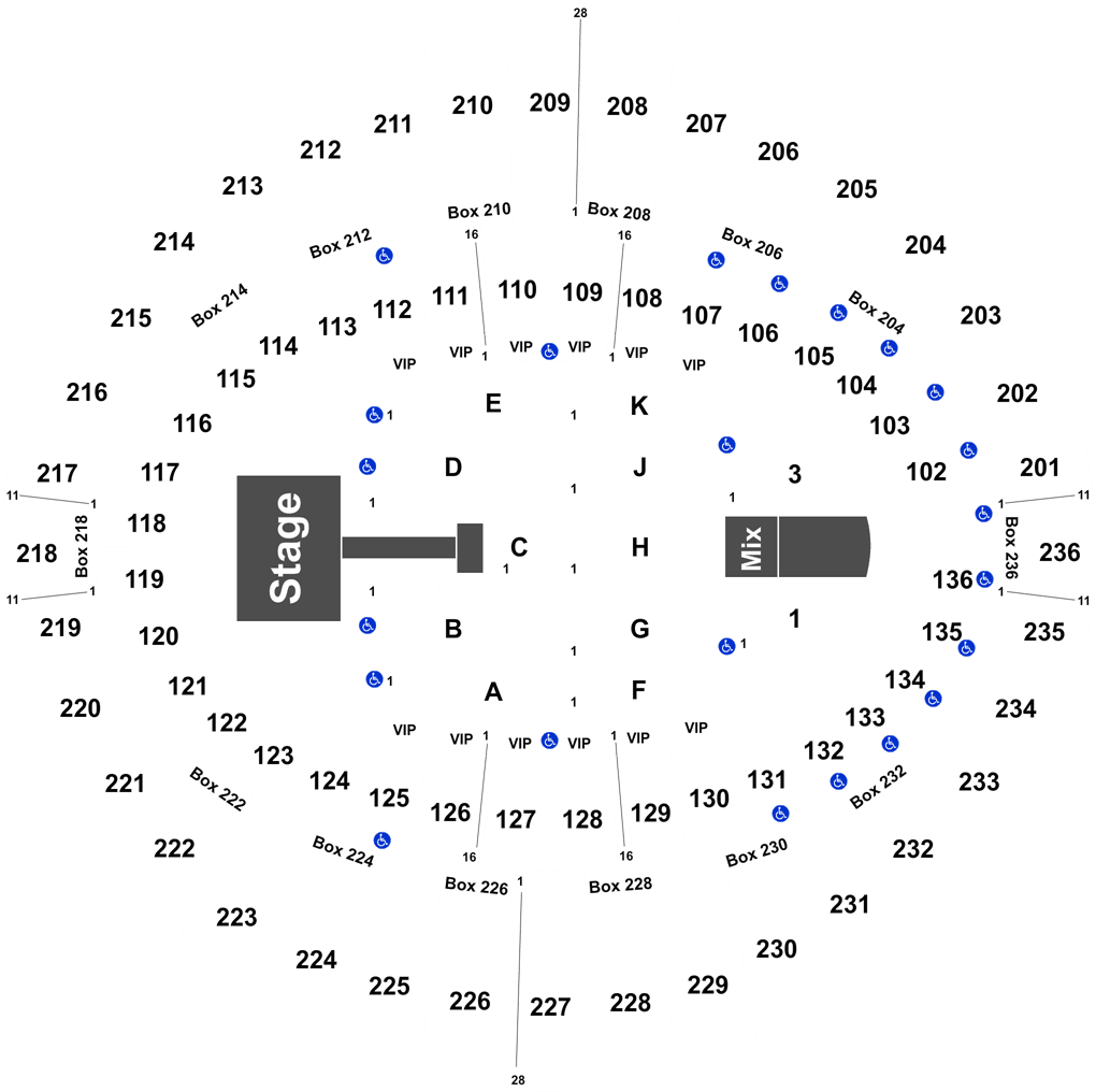 Concert Hall Seating Chart