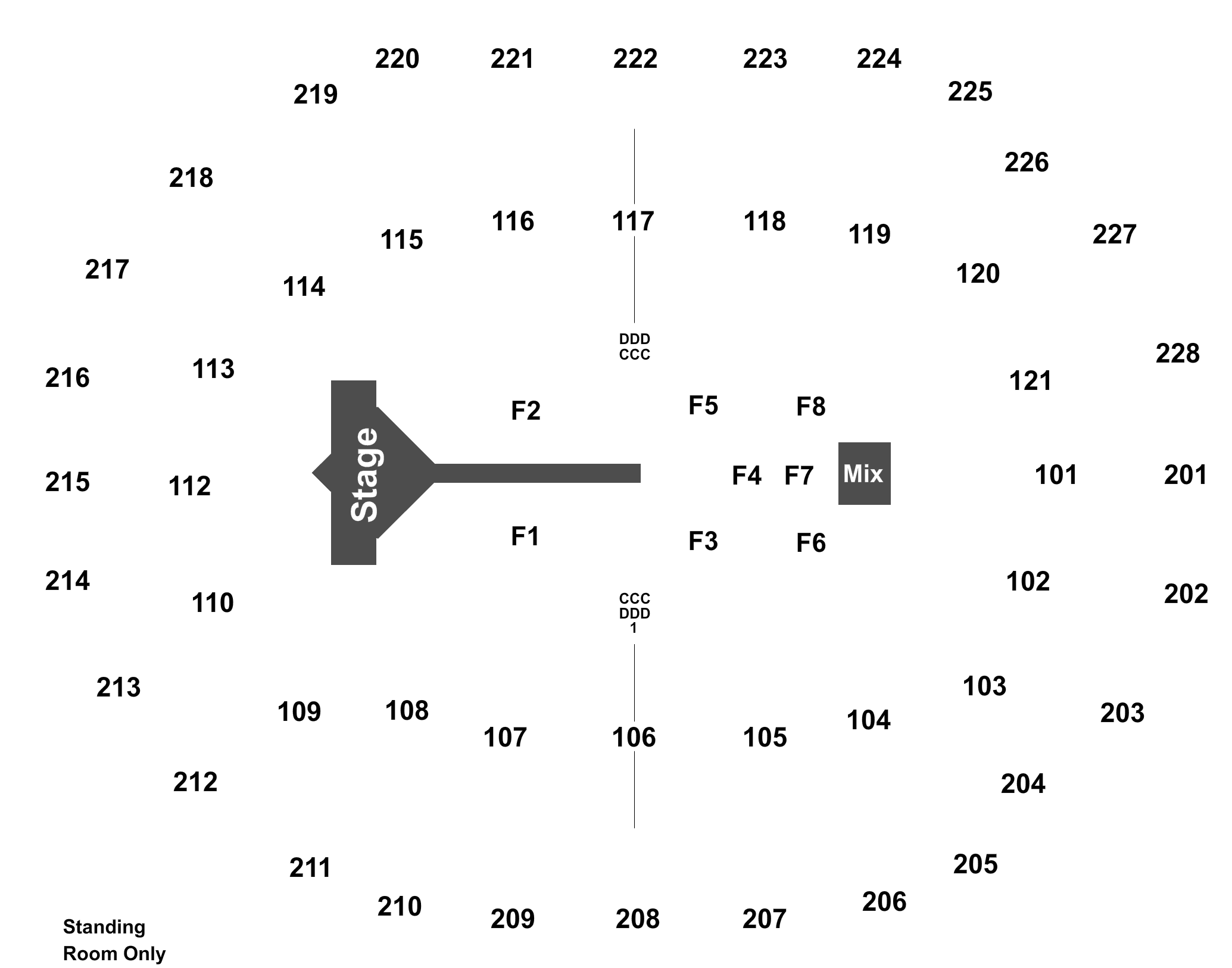 Concert Hall Seating Chart