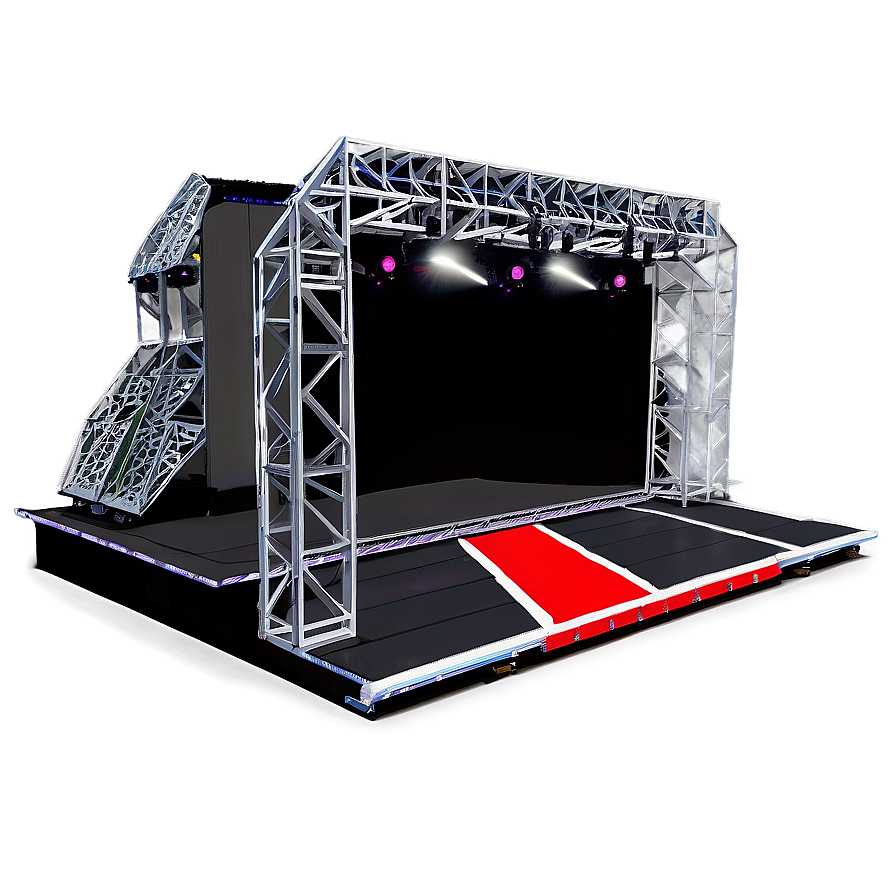 Concert Stage With Ramps Png 11