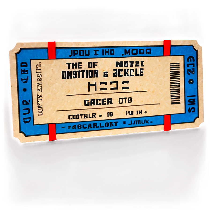 Concert Ticket PNG 98 PNG image with a transparent background, free high-resolution download