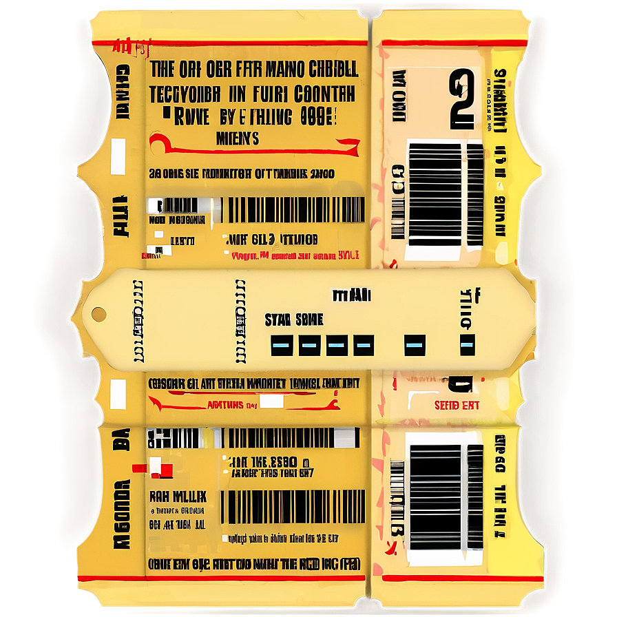 Concert Ticket PNG cis67 PNG image with a transparent background, free high-resolution download