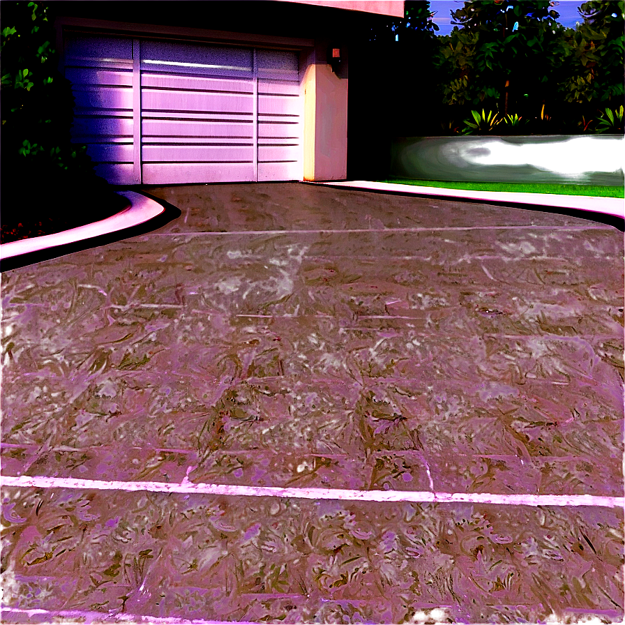 Concrete Driveway Styles Png Two