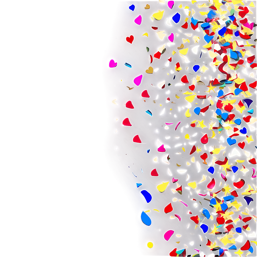 confetti a PNG with transparent background