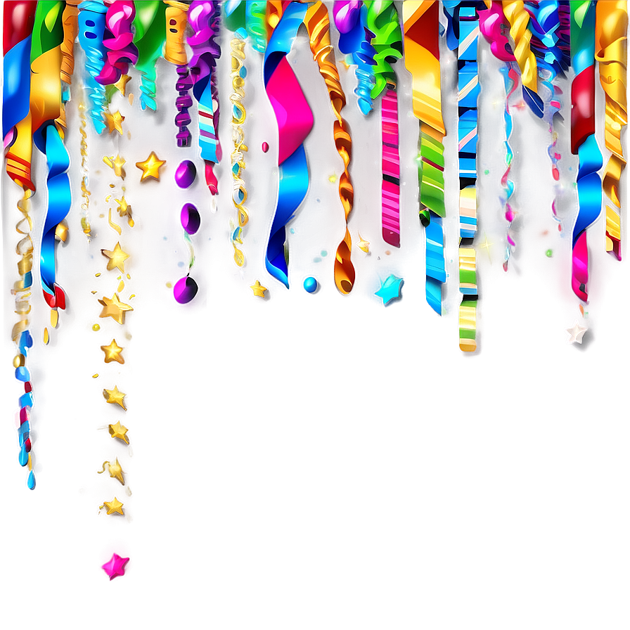 Confetti And Streamers Png Fmo85